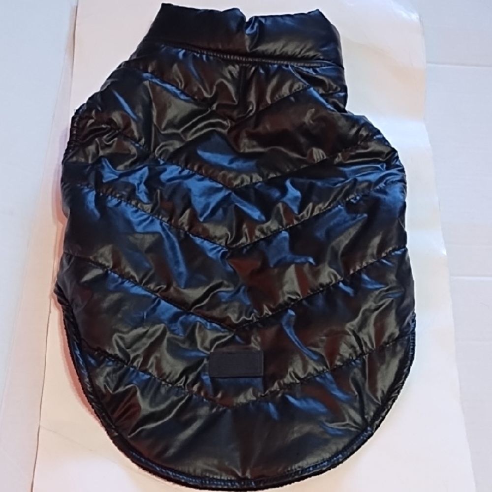 Black Quilted Dog Jacket